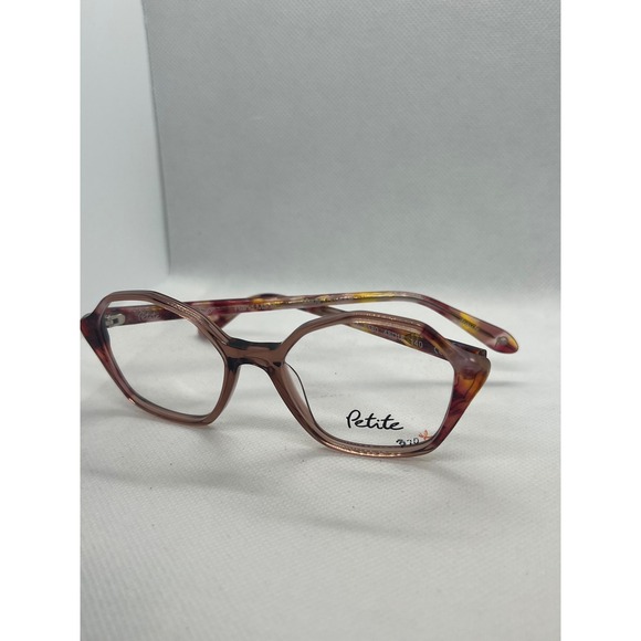 J.F. Rey Petite PA077 8580 Geometric Hexagon Eyeglass Frames Mauve Tortoise - Picture 5 of 6